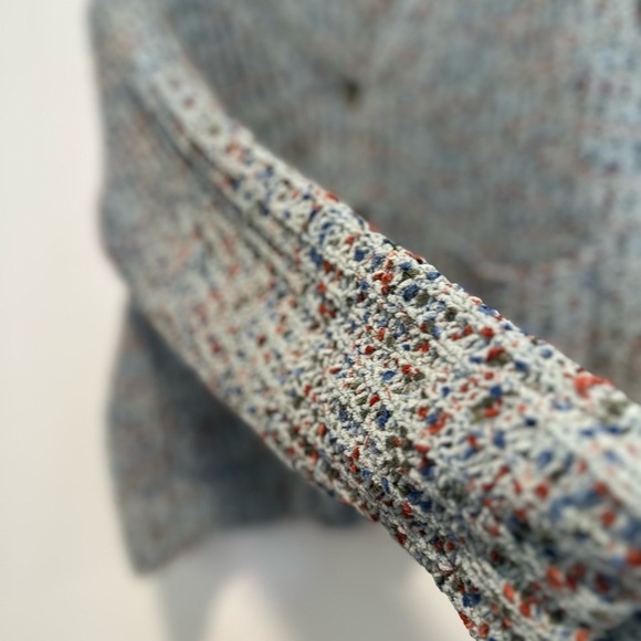 NWOT Women’s Sz:S Blue/ Gray Speckled Super Soft Button Cardigan. Double Pockets - Picture 8 of 13